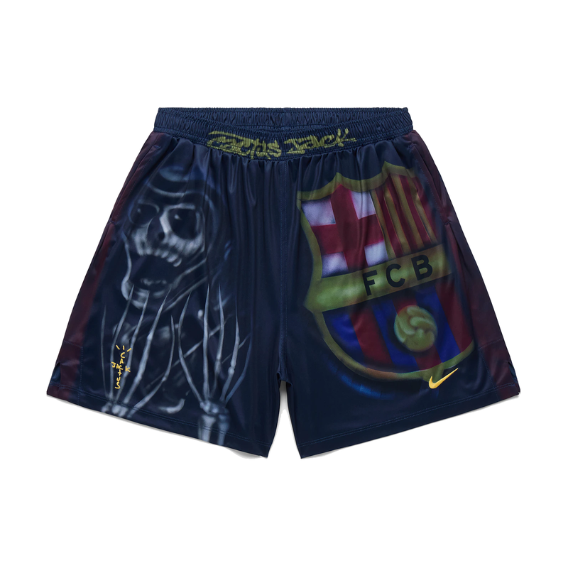 Travis Scott x Nike x FC Barcelona Skeleton Home Shorts Multicolor