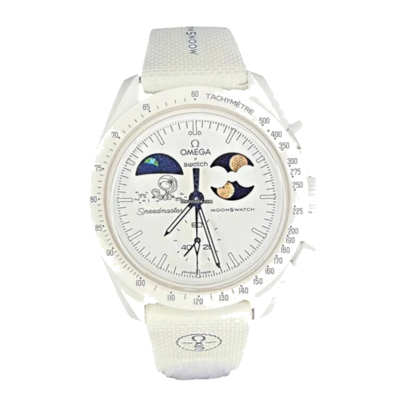 Swatch x Omega Bioceramic Mission To Earthphase Moonshine Gold "Cold Moon" SO33W701L