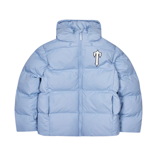 Trapstar Irongate Arch Hooded Puffer Jacket Light Blue