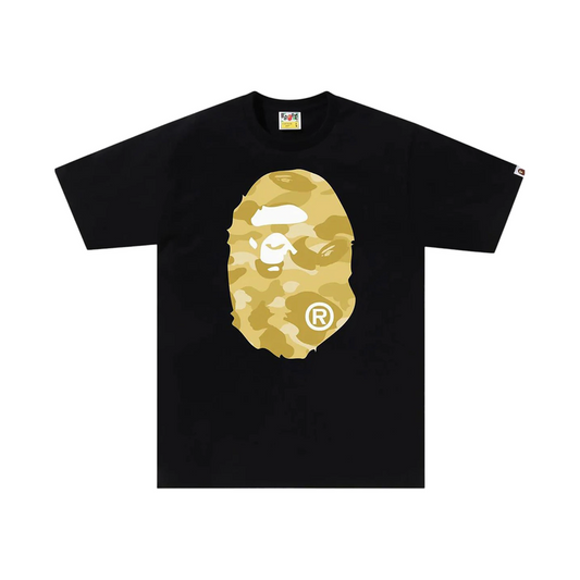 BAPE Color Camo Big Ape Head Tee Black/Yellow