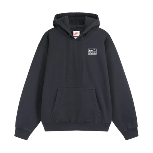 Nike x Stussy U NRG RA Stone Washed PO HD Hoodie Black/White