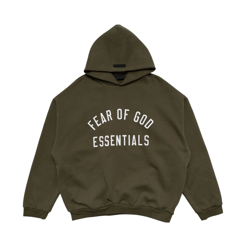 Fear of God Essentials Fleece Hoodie Military