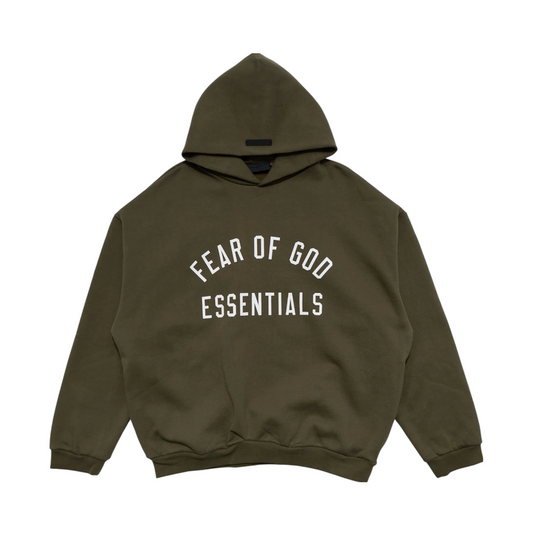 Fear of God Essentials Fleece Hoodie Military
