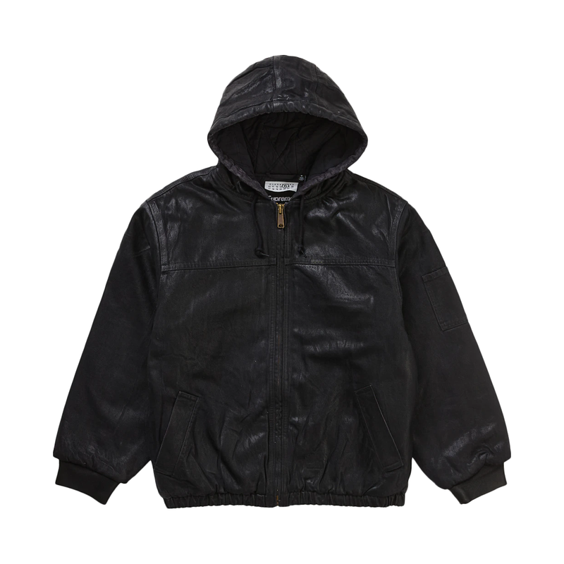 Supreme MM6 Maison Margiela Foil Hooded Work Jacket Black