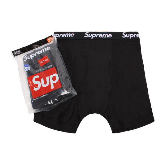 Supreme Hanes Boxer Briefs Black