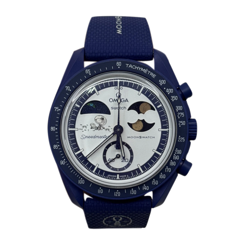 Swatch x Omega Bioceramic Moonswatch Mission To Earthphase Moonshine Snoopy Gold SO33N702L