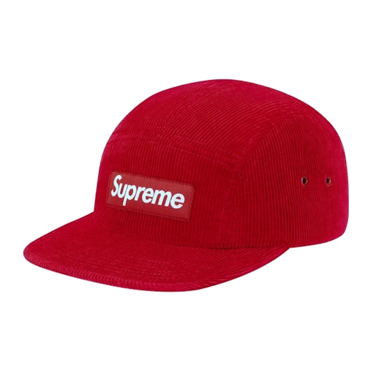 Supreme Corduroy Camp Cap Red