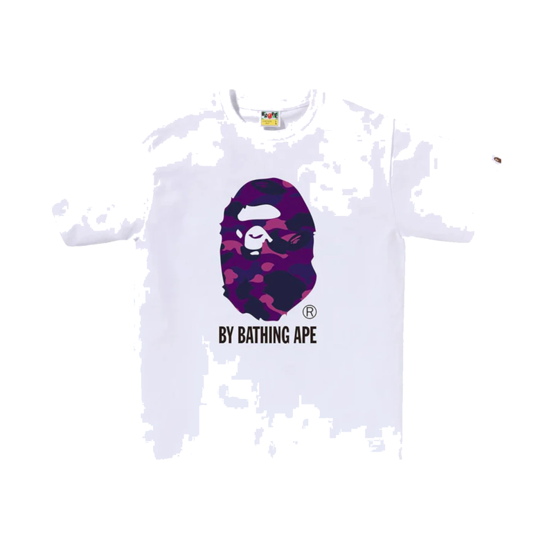 BAPE A Bathing Ape Color Camo By Bathing Ape Tee White/Purple