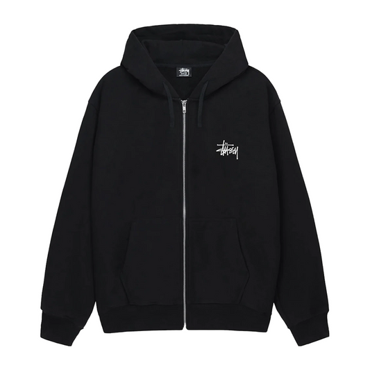 Stussy Basic Stussy Zip Hoodie Black