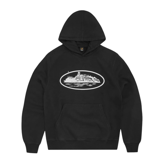 Corteiz Alcatraz Hoodie Black & White
