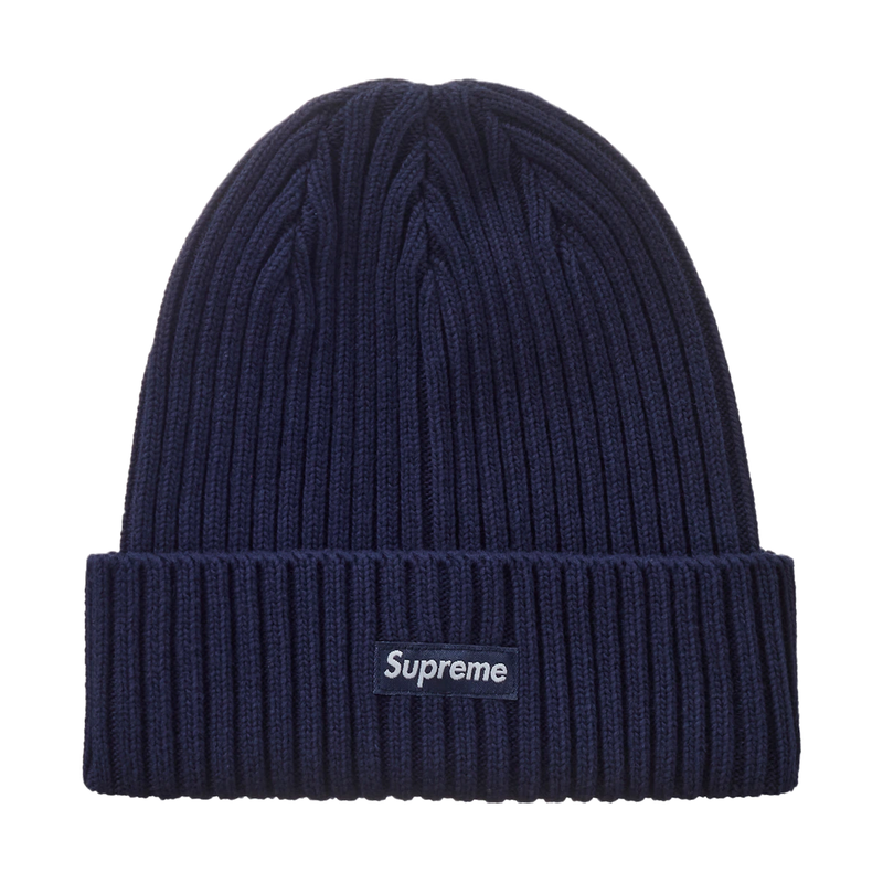 Supreme Overdyed Beanie Navy