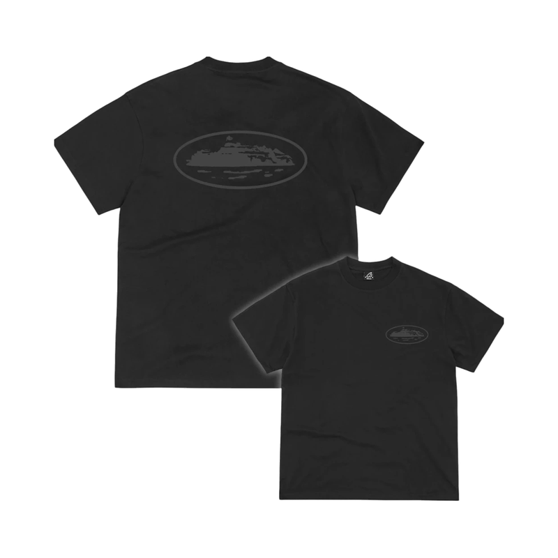 Corteiz OG Island Tee Reflective Black