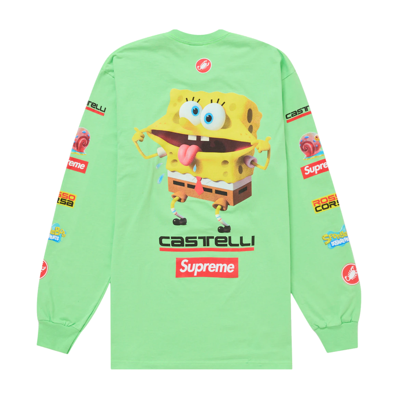 Supreme SpongeBob/Castelli Racing L/S Tee Green