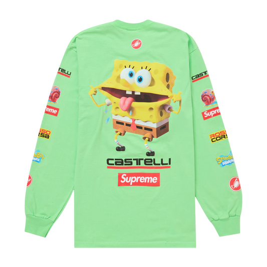 Supreme SpongeBob/Castelli Racing L/S Tee Green