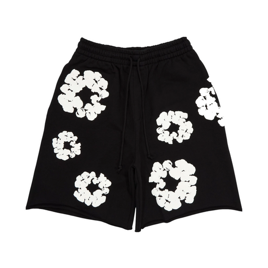 Denim Tears The Cotton Wreath Shorts Black