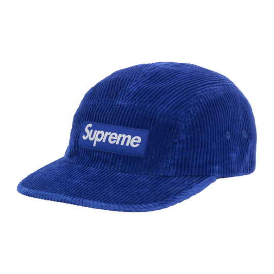 Supreme Corduroy Camp Cap Blue