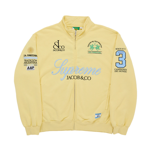 Supreme La Martina Zip Up Sweatshirt Yellow