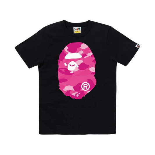 BAPE Color Camo Big Ape Head Tee Black Pink