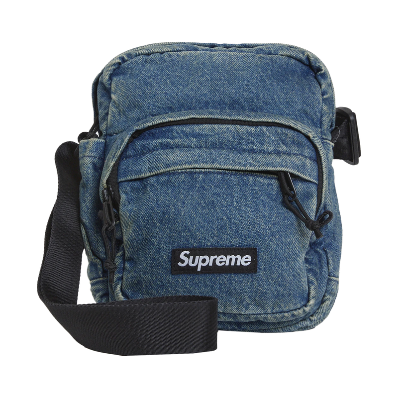 Supreme Denim Shoulder Bag Washed Indigo