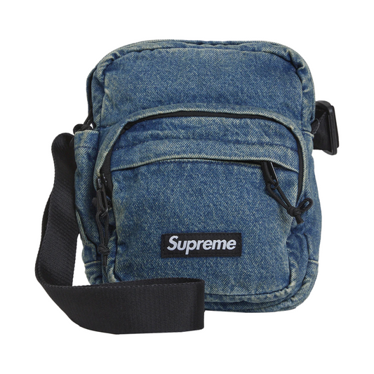Supreme Denim Shoulder Bag Washed Indigo