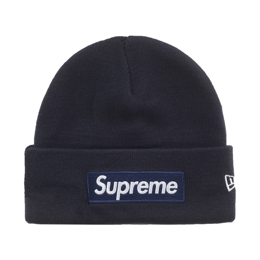Supreme New Era Box Logo Beanie Navy