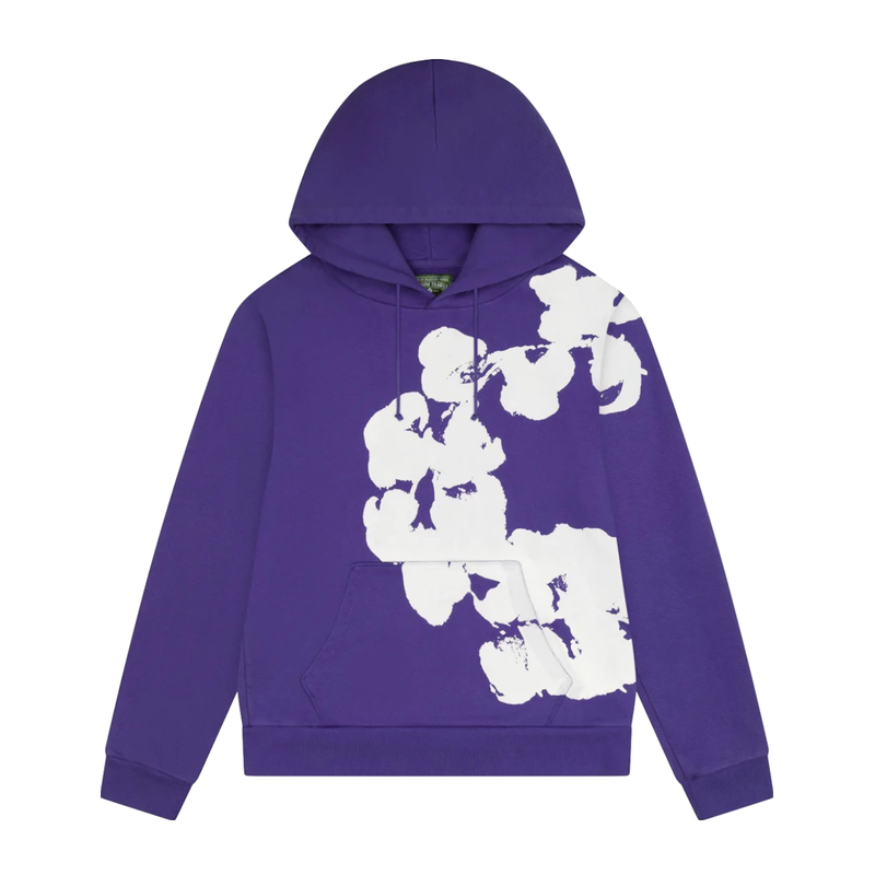 Denim Tears Big Cotton Wreath Sweatshirt Purple