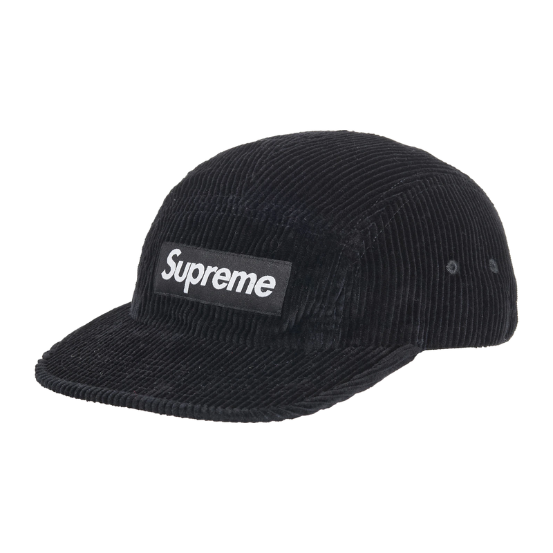 Supreme Corduroy Camp Cap Black