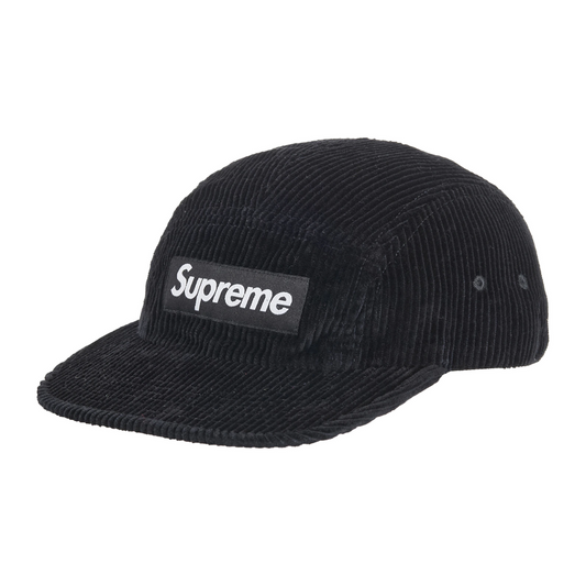 Supreme Corduroy Camp Cap Black