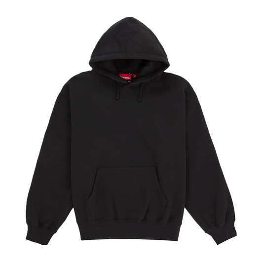 Supreme Satin Applique Hooded Sweatshirt Black