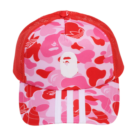 Adidas x BAPE Camo Mesh Cap Pink