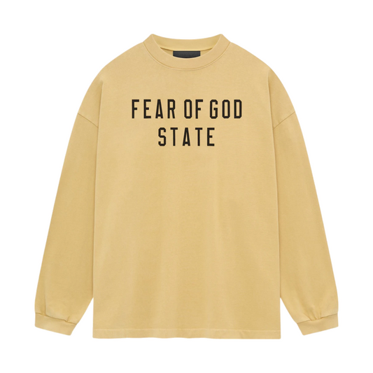 Fear of God Essentials Heavy Longsleeve Tee Amber