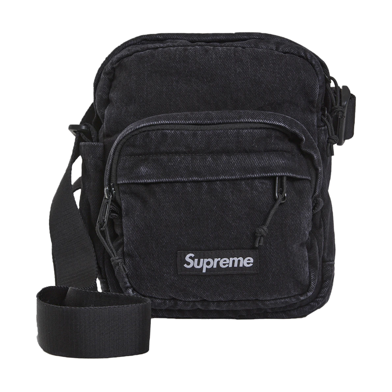 Supreme Denim Shoulder Bag Black