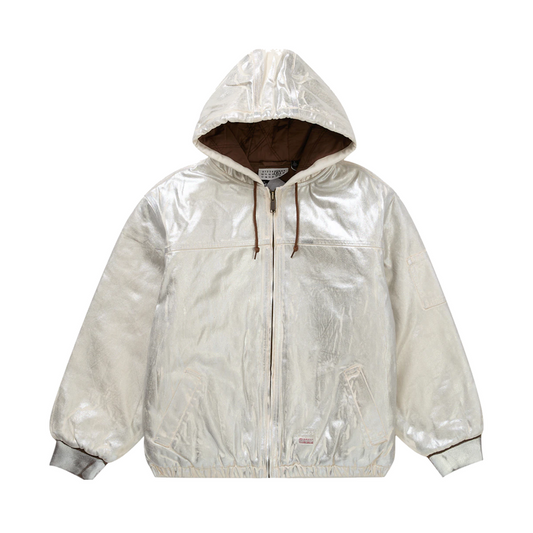 Supreme MM6 Maison Margiela Foil Hooded Work Jacket Natural