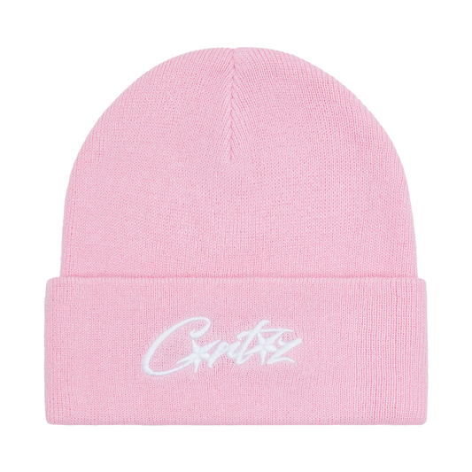 Corteiz Allstarz Folded Beanie Pink