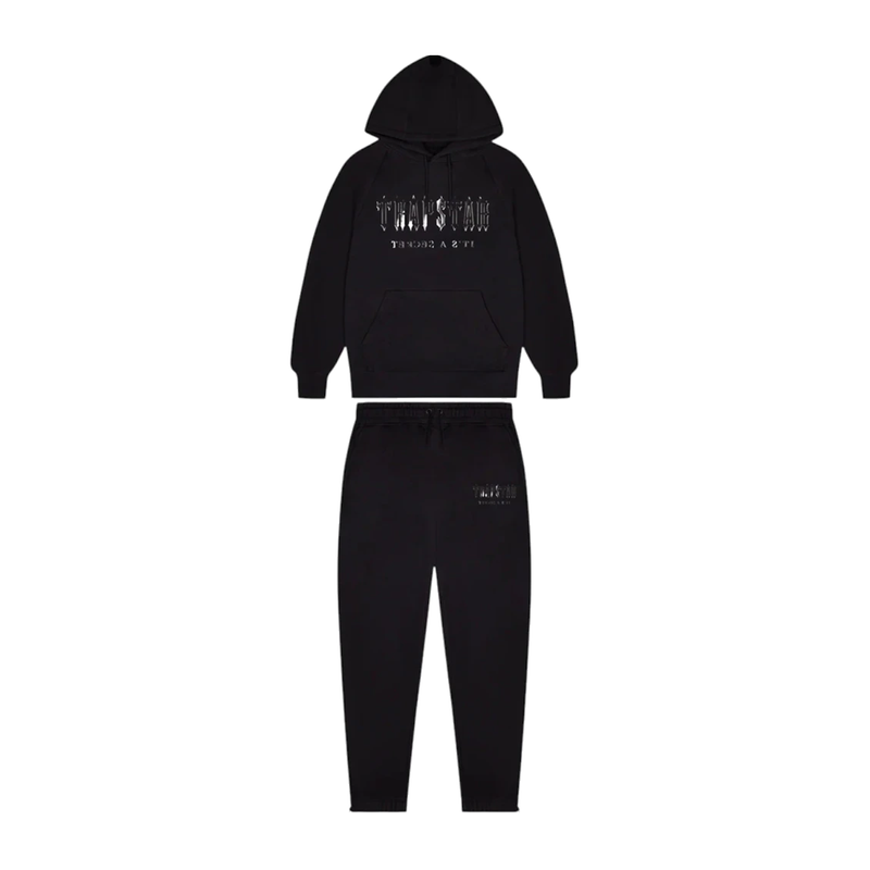 Trapstar Decoded Tracksuit Black Monochrome