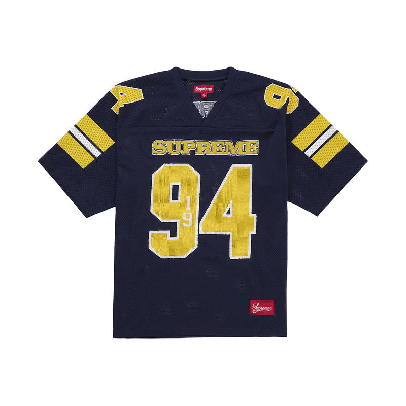 Supreme Sequin Football Jersey Navy