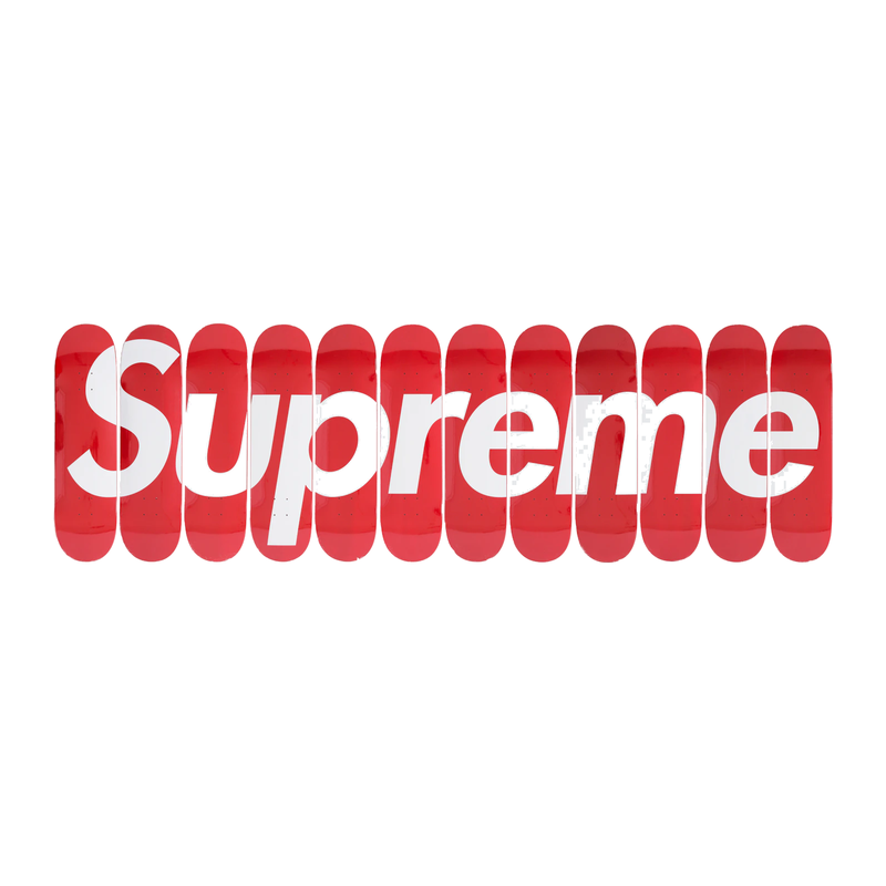 Supreme Box Logo Skateboard Deck Set Red