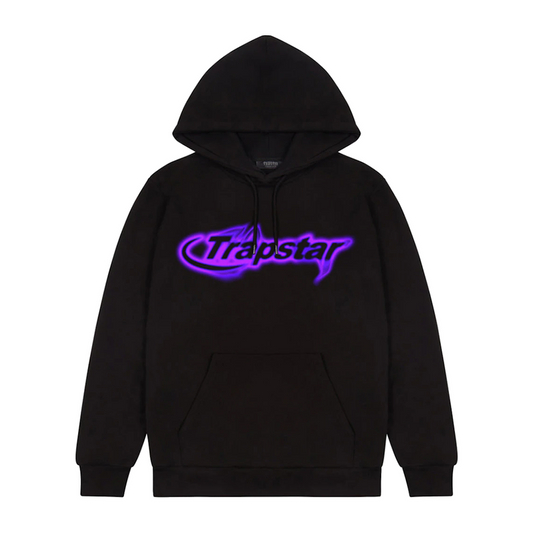 Trapstar Neon Hyperdrive Hoodie Black