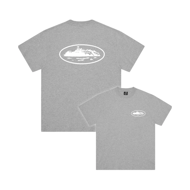 Corteiz OG Island Tee Heather Grey