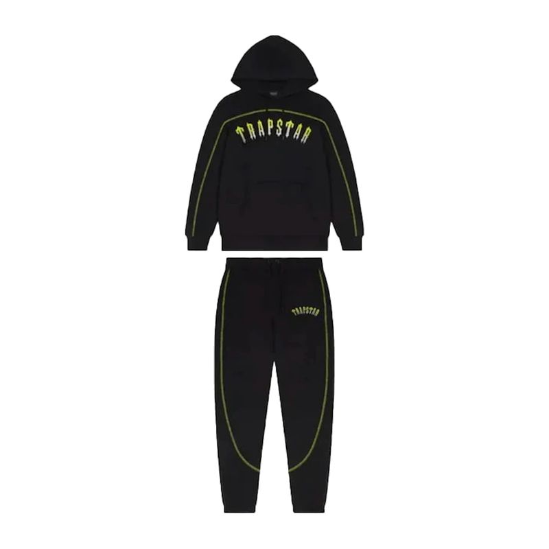 Trapstar x Central Cee 23 Arched Panel Tracksuit Black/Yellow