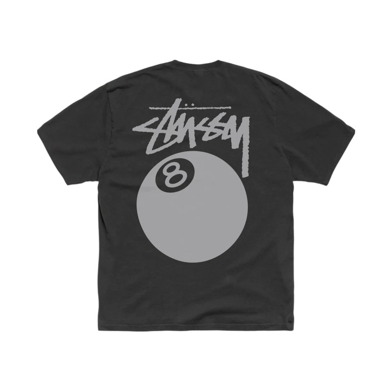 Stussy 8 Ball Pigment Dyed Tee Faded Black