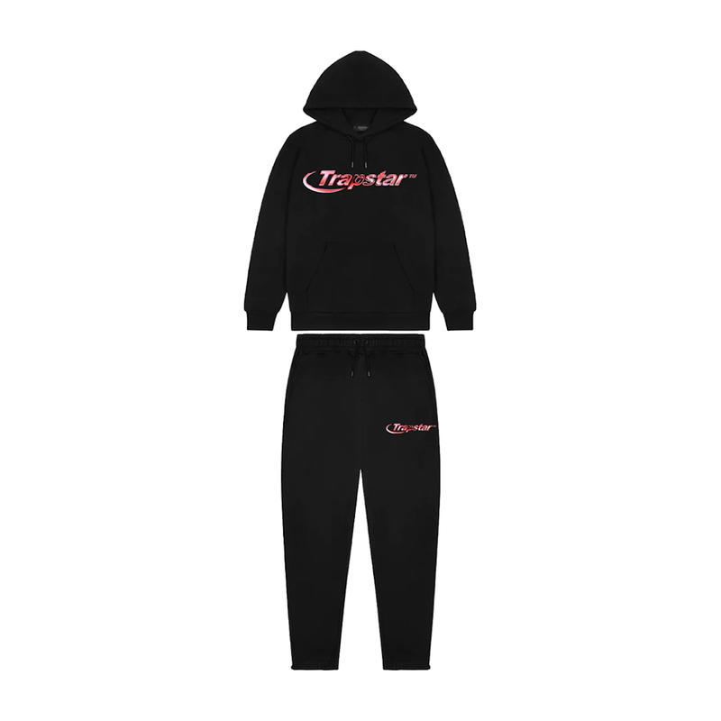 Trapstar Hyperdrive Chrome Tracksuit Black/Infrared