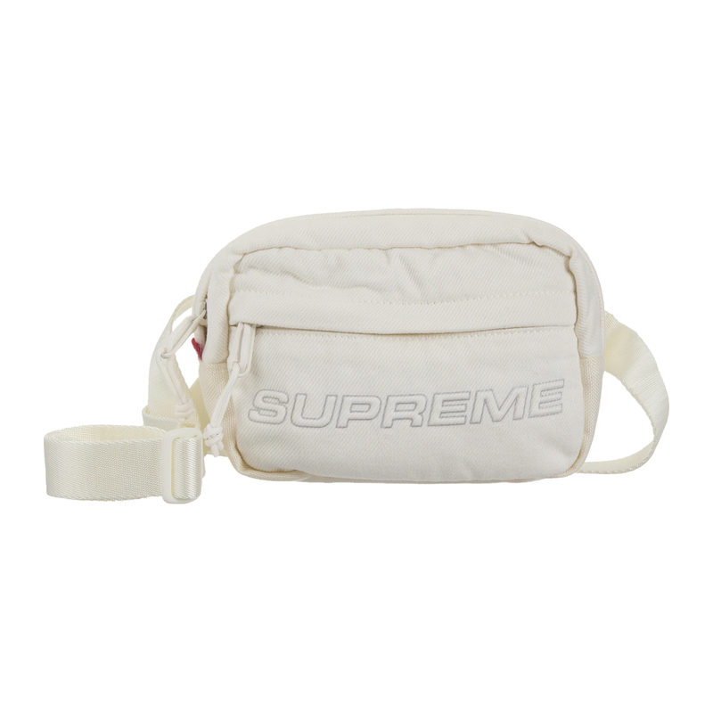 Supreme Denim Mini Shoulder Bag White