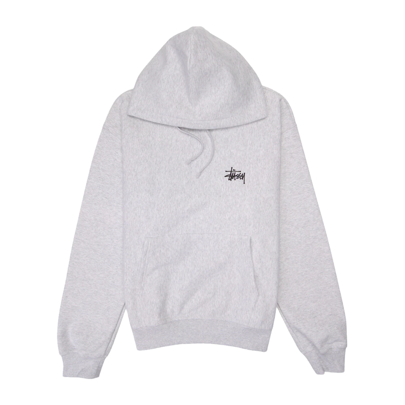 Stussy Basic Hoodie Ash Heather