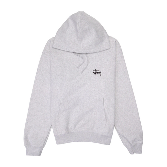 Stussy Basic Hoodie Ash Heather
