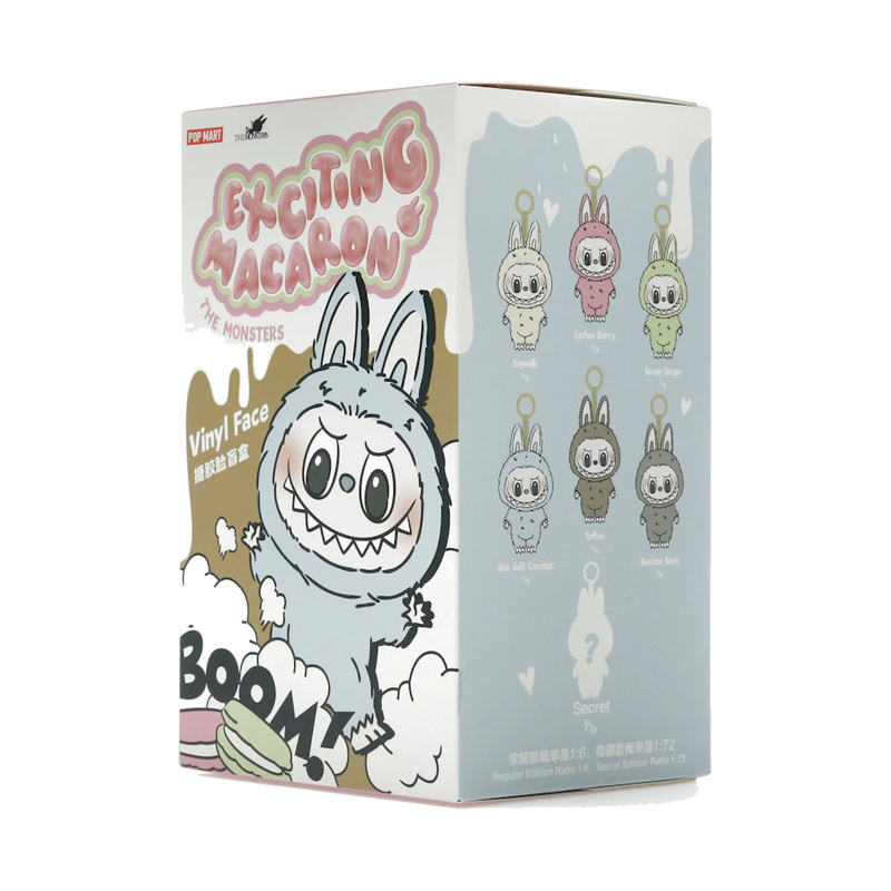 Pop Mart Labubu The Monsters Exciting Macaron Vinyl Plush Pendant Single Blind Box