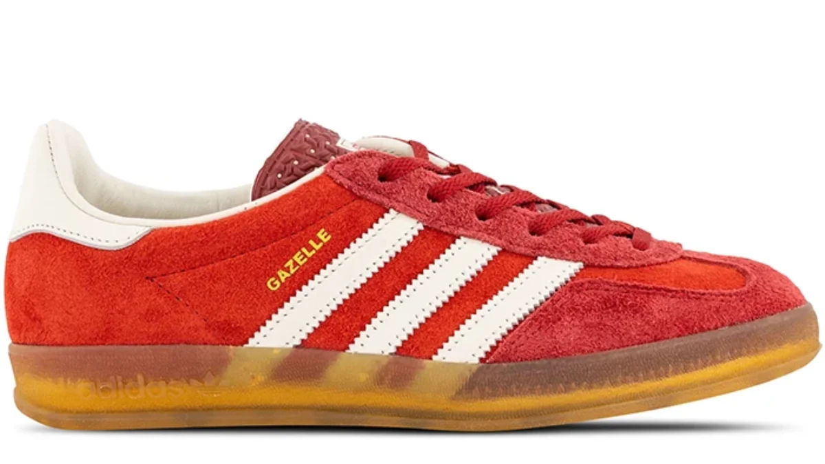 adidas Gazelle Indoor Red IE1051 - SneakerMan.storeのFireスニーカー