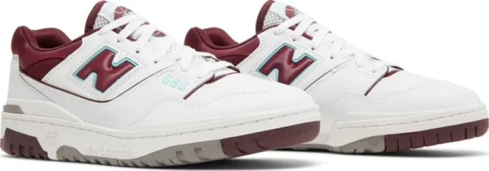 New Balance 550 Burgundy Cyan