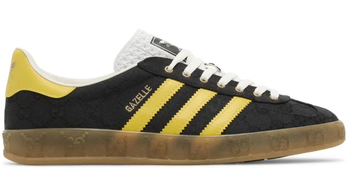アディダス x グッチ ガゼル ブラック GG モノグラム