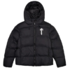 Trapstar Irongate Hooded Puffer Jacket Black